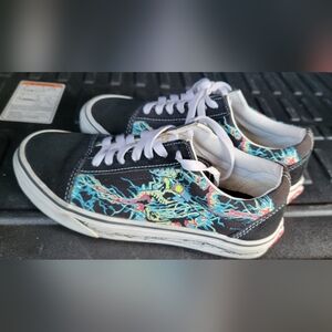 Vans Old Skool Zap Low Glow In The Dark Skull House Of Terror